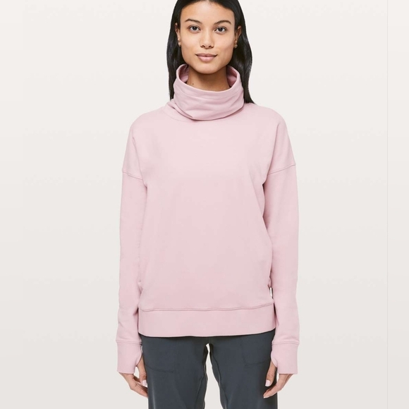 lululemon athletica Sweaters - Lululemon Go Forward Cowl Neck Pullover Sweater Kangaroo Pocket Size 6